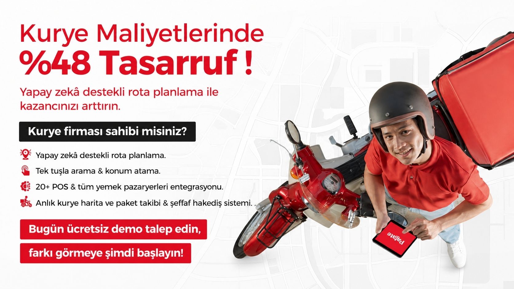 Rota optimizasyonu ile %48 tasarruf