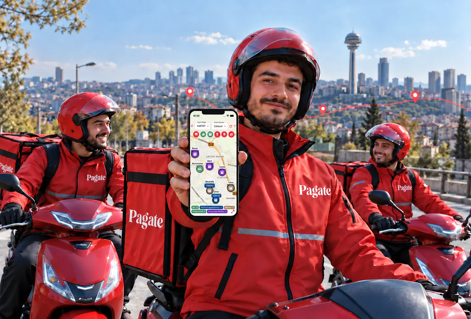 Pagate akıllı kurye yönetimi